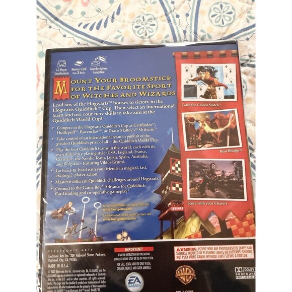 Harry Potter: Quidditch World Cup (Nintendo Gamecube, 2003) NEW FACTORY SEALED - Picture 5 of 5